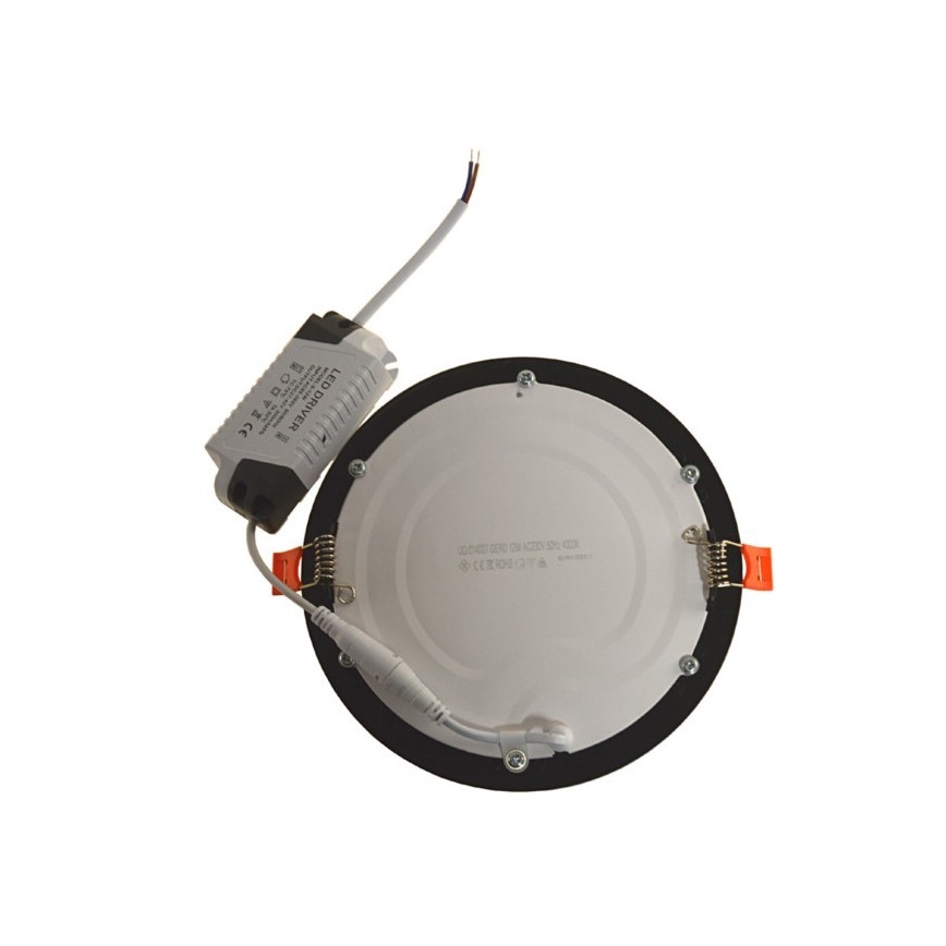 LED įleidžiamas lubinis šviestuvas GERD LED/12W/230V 4000K juoda