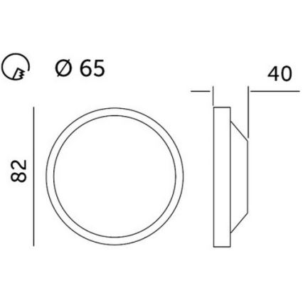 LED įleidžiamas lubinis šviestuvas HALO LED/5W/230V 3000K
