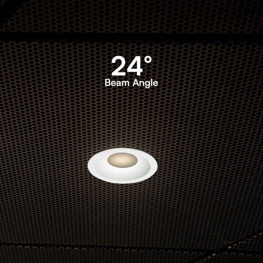 LED įleidžiamas lubinis šviestuvas LED/12W/230V 3000/4000/6400K ø 8,6 cm balta
