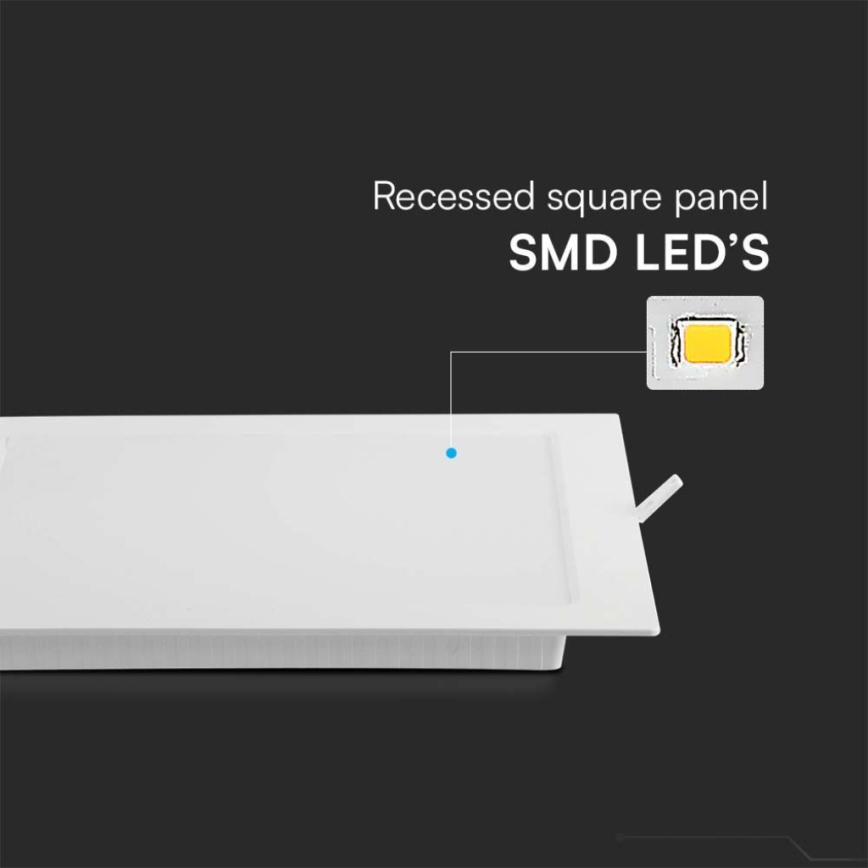 LED įleidžiamas lubinis šviestuvas LED/18W/230V 22x22 cm 4000K balta