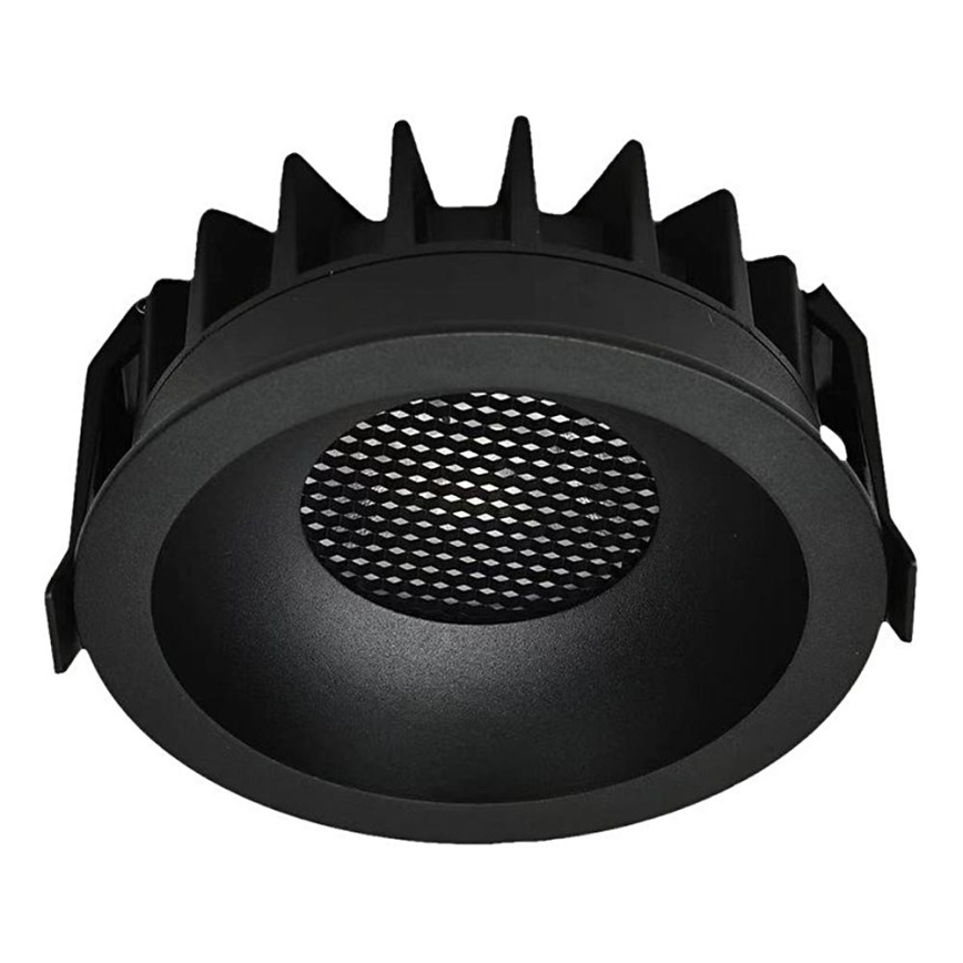 LED įleidžiamas lubinis šviestuvas LED/18W/230V 3000/4000/6400K ø 10,6 cm juoda