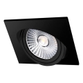 LED įleidžiamas lubinis šviestuvas LED/18W/230V 3000K 11,5x11,5 cm juoda