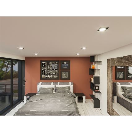 LED įleidžiamas lubinis šviestuvas LED/18W/230V 4000K 11,5x11,5 cm balta