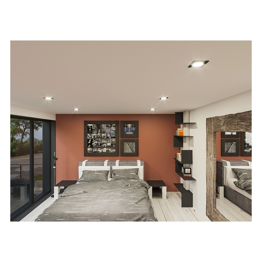 LED įleidžiamas lubinis šviestuvas LED/18W/230V 4000K 11,5x11,5 cm balta