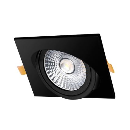 LED įleidžiamas lubinis šviestuvas LED/18W/230V 4000K 11,5x11,5 cm juoda