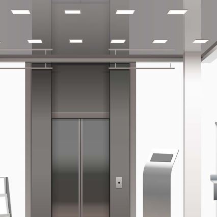 LED įleidžiamas lubinis šviestuvas LED/24W/230V 29,5x29,5 cm 6500K balta