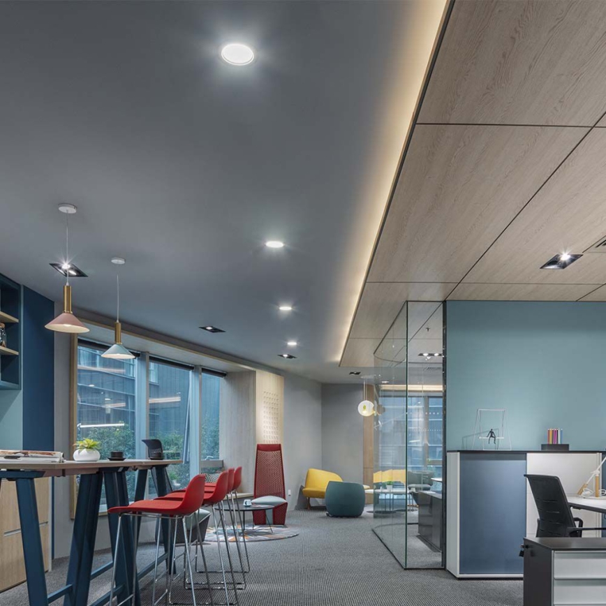 LED įleidžiamas lubinis šviestuvas LED/24W/230V diametras 29,6 cm 4000K balta