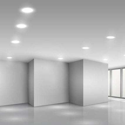 LED įleidžiamas lubinis šviestuvas LED/3W/230V diametras 9,5 cm 6500K balta