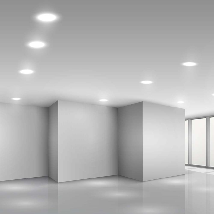 LED įleidžiamas lubinis šviestuvas LED/3W/230V diametras 9,5 cm 6500K balta