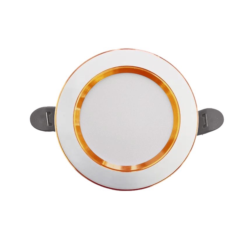 LED įleidžiamas lubinis šviestuvas LED/7,5W/230V 4000K balta/auksas