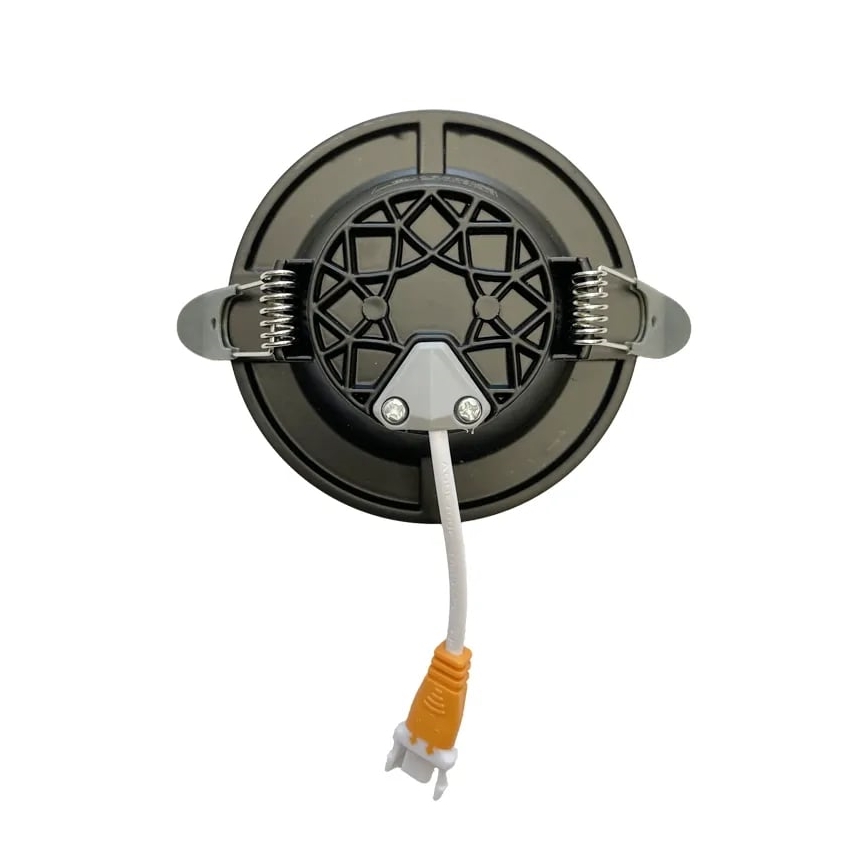 LED įleidžiamas lubinis šviestuvas LED/7,5W/230V 4000K juoda/sidabras