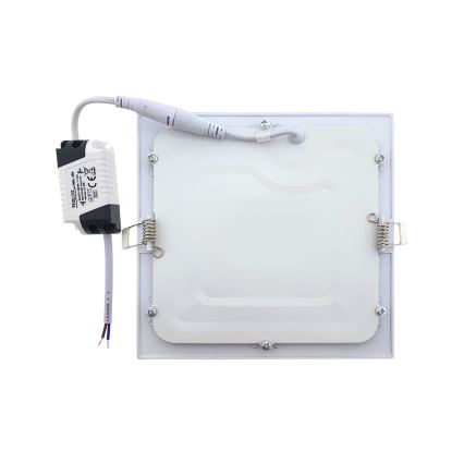 LED įleidžiamas lubinis šviestuvas QTEC LED/9W/230V 2700K 14,6x14,6 cm