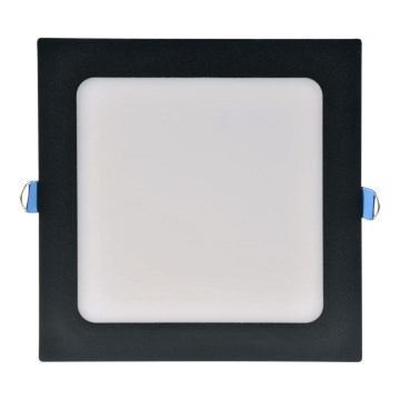 LED įleidžiamas lubinis šviestuvas RIGEL LED/10W/230V 4000K 16,8x16,8 cm juoda