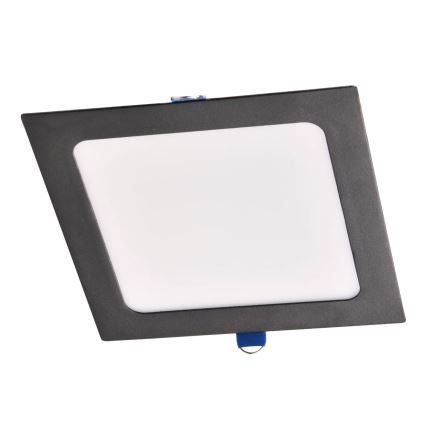 LED įleidžiamas lubinis šviestuvas RIGEL LED/10W/230V 4000K 16,8x16,8 cm juoda