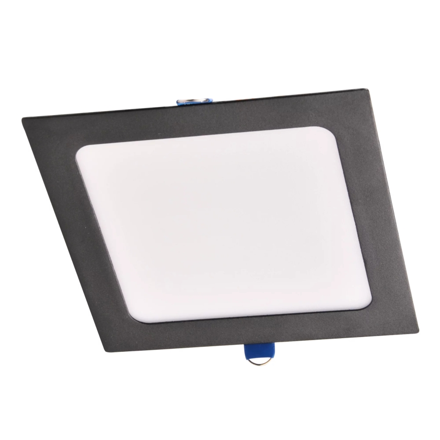 LED įleidžiamas lubinis šviestuvas RIGEL LED/10W/230V 4000K 16,8x16,8 cm juoda