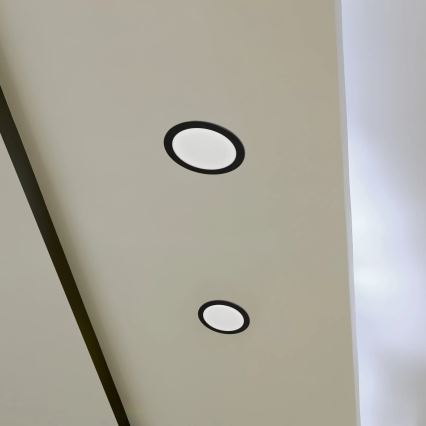 LED įleidžiamas lubinis šviestuvas RIGEL LED/14W/230V 4000K diametras 22 cm juoda