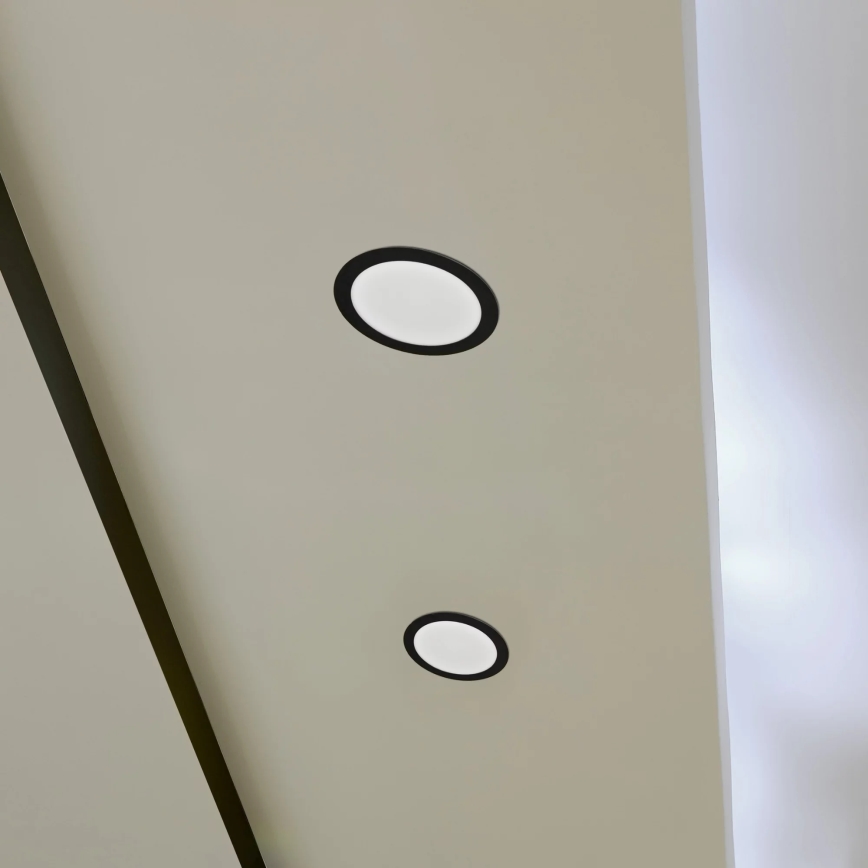 LED įleidžiamas lubinis šviestuvas RIGEL LED/14W/230V 4000K diametras 22 cm juoda
