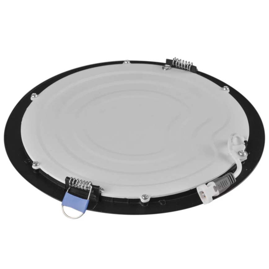 LED įleidžiamas lubinis šviestuvas RIGEL LED/14W/230V 4000K diametras 22 cm juoda