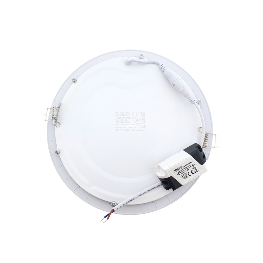 LED įleidžiamas lubinis šviestuvas ROUND LED/18W/230V 2700K