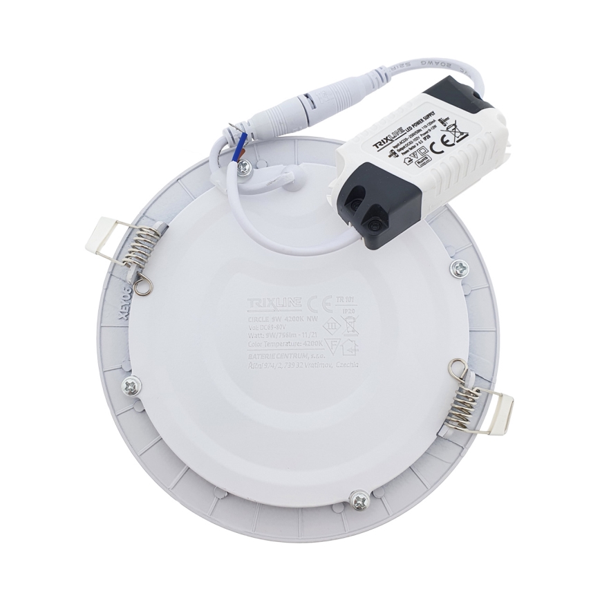 LED įleidžiamas lubinis šviestuvas ROUND LED/9W/230V 4200K