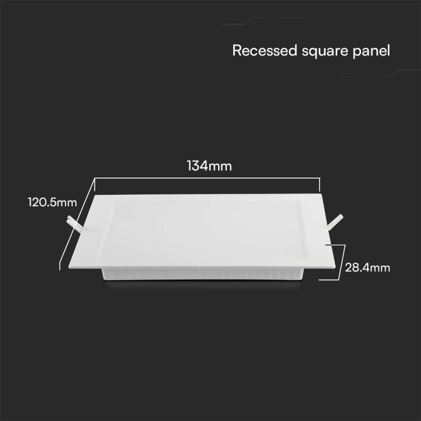 LED įleidžiamas lubinis šviestuvas SAMSUNG CHIP LED/6W/230V 3000K 12x12 cm balta