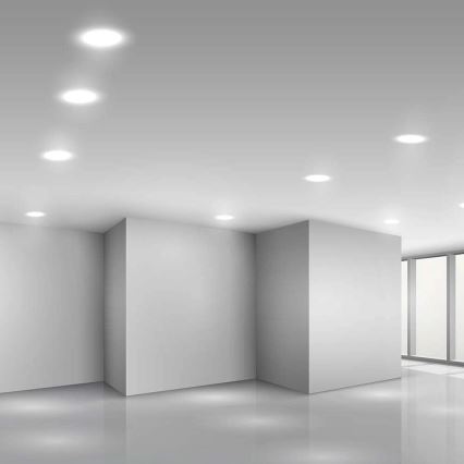 LED įleidžiamas lubinis šviestuvas SAMSUNG CHIP LED/6W/230V 4000K diametras 12 cm balta
