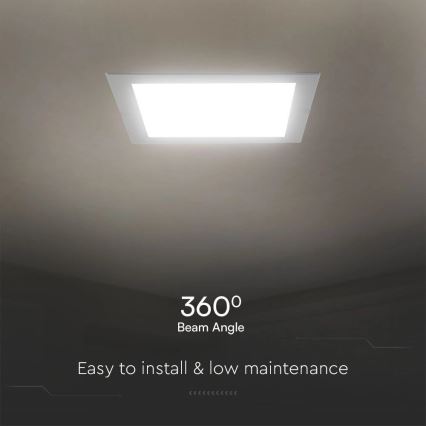 LED įleidžiamas lubinis šviestuvas SAMSUNG CHIP LED/6W/230V 6500K 12x12 cm balta