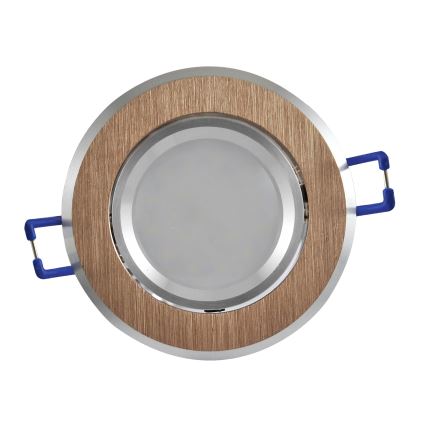 LED įleidžiamas lubinis šviestuvas SAULĖ OLAL 1xGU10/3,5W/230V 3000K diametras 8,4 cm auksas