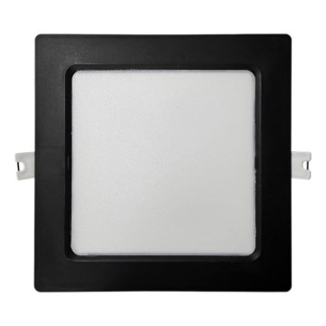 LED įleidžiamas lubinis šviestuvas SQUARE LED/12W/230V 4000K 17x17 cm juoda