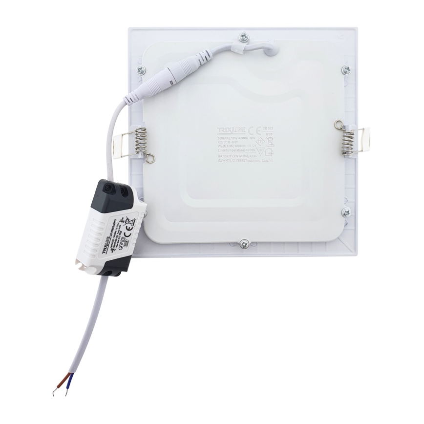 LED įleidžiamas lubinis šviestuvas SQUARE LED/12W/230V 4200K 16,8x16,8 cm balta