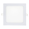 LED įleidžiamas lubinis šviestuvas SQUARE LED/15W/230V 4200K 18,8x18,8 cm balta
