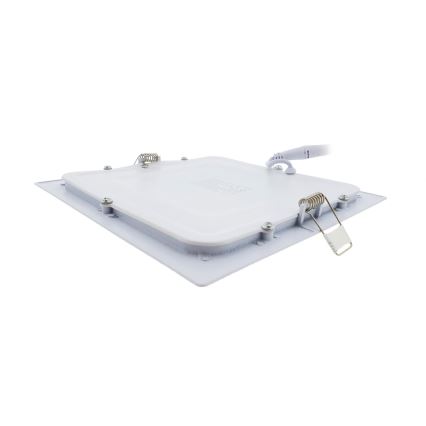 LED įleidžiamas lubinis šviestuvas SQUARE LED/15W/230V 6500K 18,8x18,8 cm balta