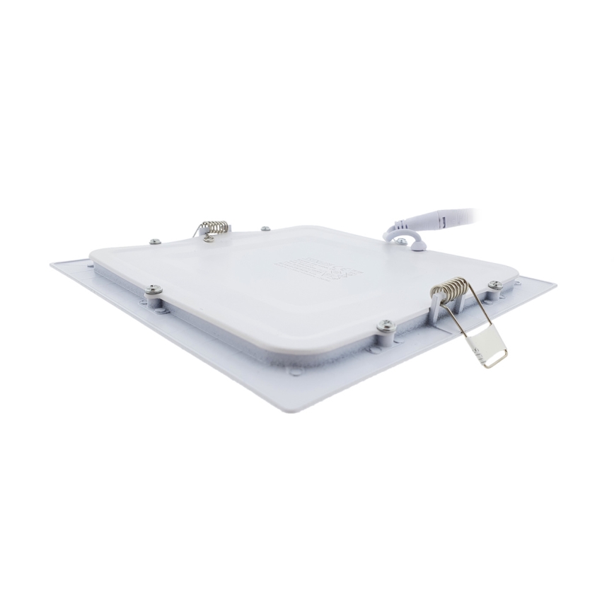 LED įleidžiamas lubinis šviestuvas SQUARE LED/15W/230V 6500K 18,8x18,8 cm balta