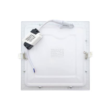 LED įleidžiamas lubinis šviestuvas SQUARE LED/18W/230V 2700K 22x22 cm balta