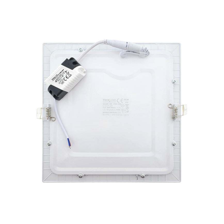 LED įleidžiamas lubinis šviestuvas SQUARE LED/18W/230V 2700K 22x22 cm balta