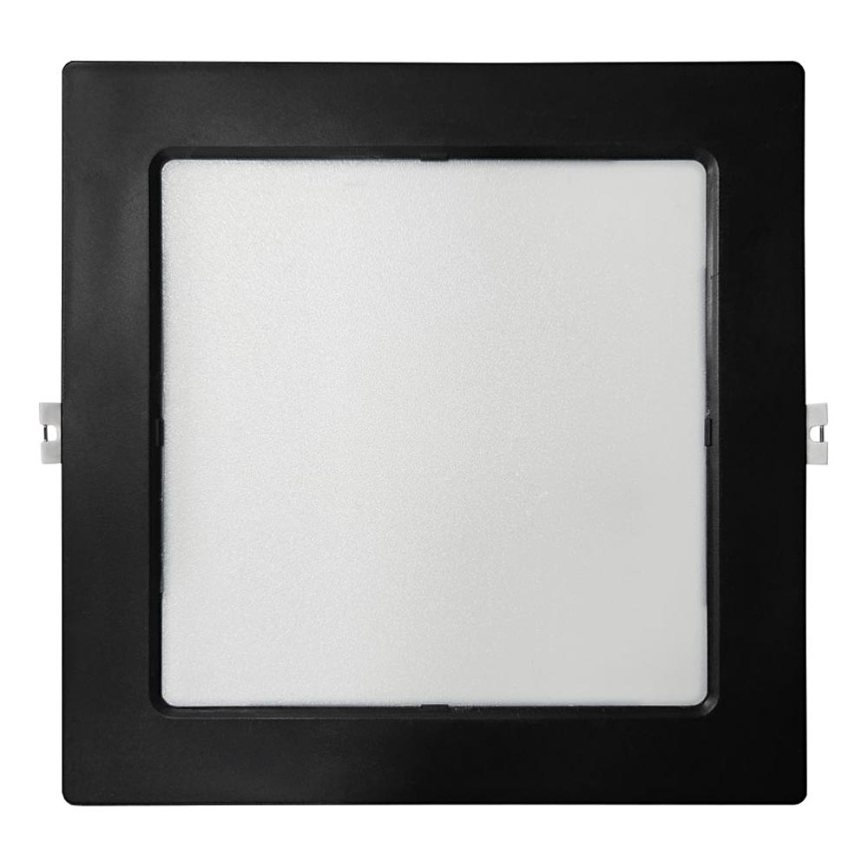 LED įleidžiamas lubinis šviestuvas SQUARE LED/18W/230V 4000K 22x22 cm juoda