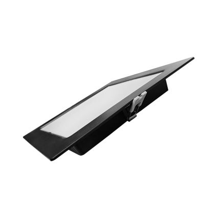 LED įleidžiamas lubinis šviestuvas SQUARE LED/18W/230V 4000K 22x22 cm juoda