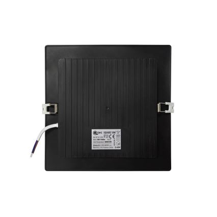 LED įleidžiamas lubinis šviestuvas SQUARE LED/18W/230V 4000K 22x22 cm juoda