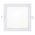 LED įleidžiamas lubinis šviestuvas SQUARE LED/18W/230V 6500K 22x22 cm balta