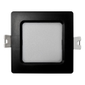 LED įleidžiamas lubinis šviestuvas SQUARE LED/3W/230V 4000K 9x9 cm juoda
