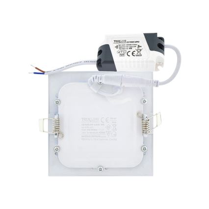LED įleidžiamas lubinis šviestuvas SQUARE LED/6W/230V 4200K 11,8x11,8 cm balta