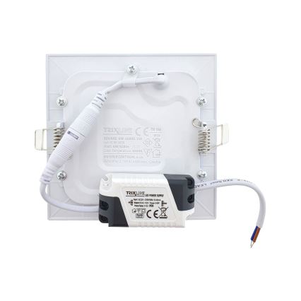 LED įleidžiamas lubinis šviestuvas SQUARE LED/6W/230V 6500K 11,8x11,8 cm balta