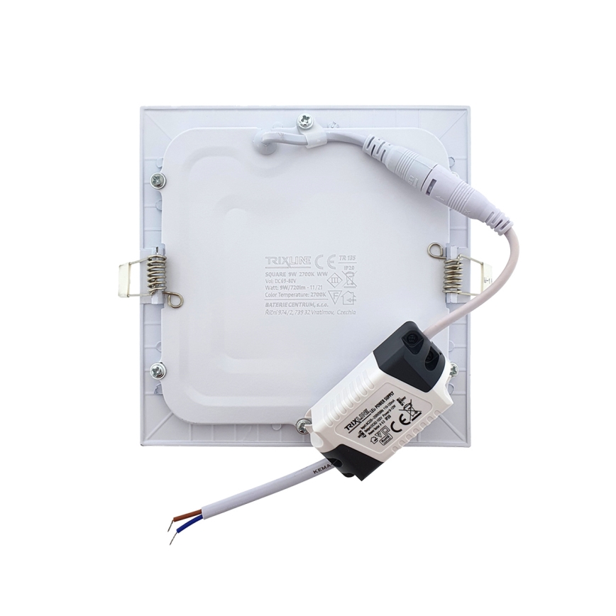 LED įleidžiamas lubinis šviestuvas SQUARE LED/9W/230V 2700K