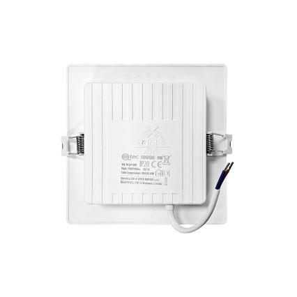 LED įleidžiamas lubinis šviestuvas SQUARE LED/9W/230V 4000K 14,5x14,5 cm balta