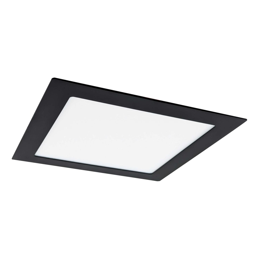 LED įleidžiamas lubinis šviestuvas VEGA LED/18W/230V 2900/3900/5800K 22,5x22,5 cm juoda