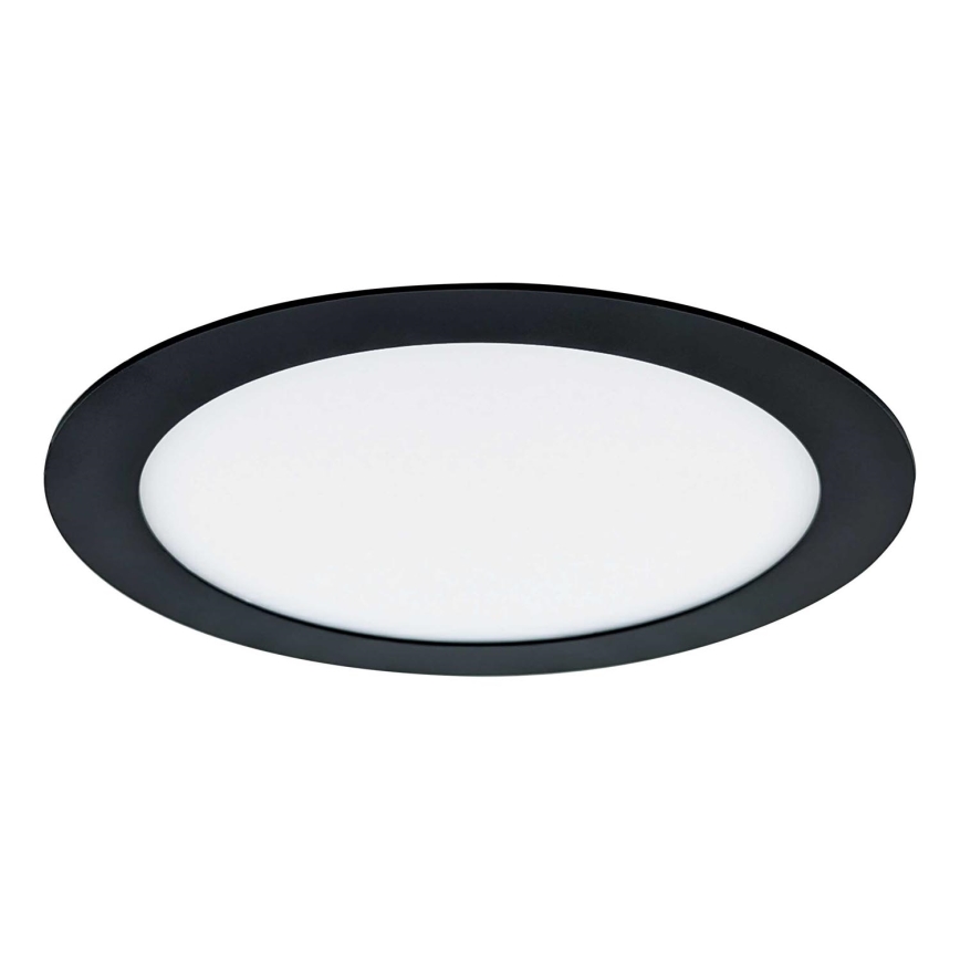 LED įleidžiamas lubinis šviestuvas VEGA LED/18W/230V 2900/3900/5800K diametras 22,5 cm juoda