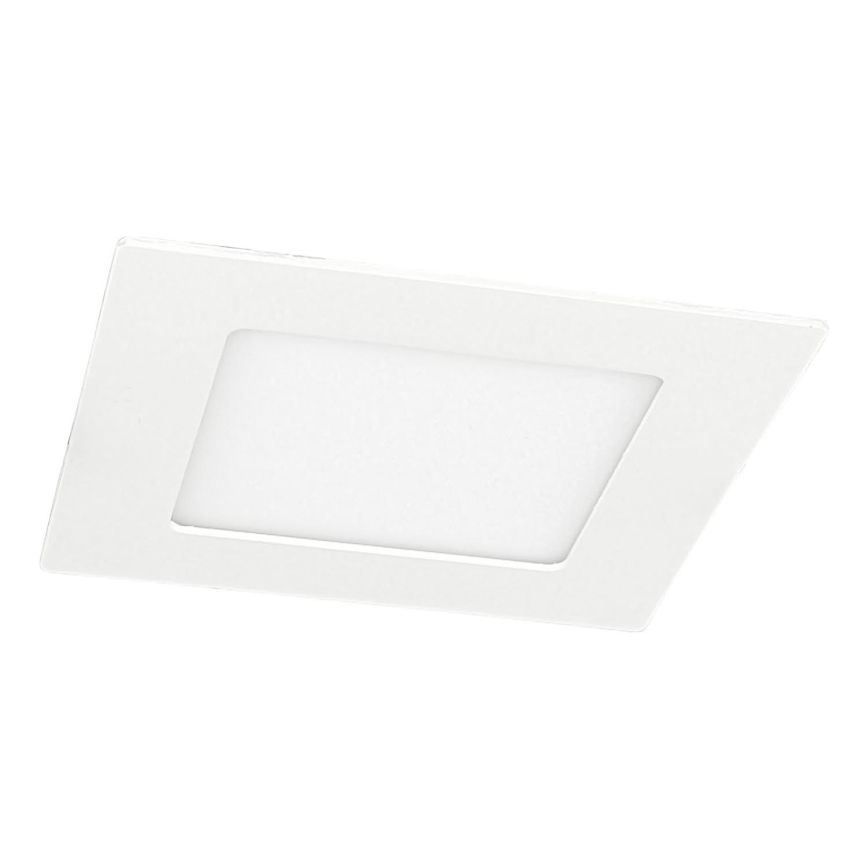 LED įleidžiamas lubinis šviestuvas VEGA LED/6W/230V 2900/3900/5800K 12,5x12,5 cm balta