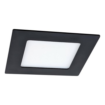 LED įleidžiamas lubinis šviestuvas VEGA LED/6W/230V 2900/3900/5800K 12,5x12,5 cm juoda