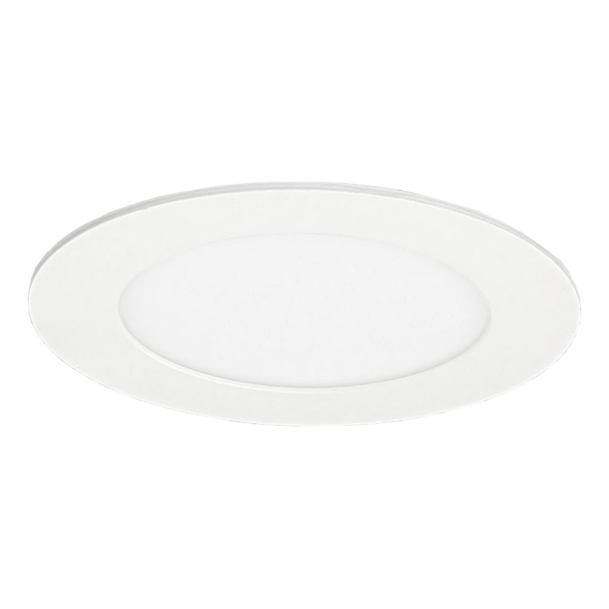 LED įleidžiamas lubinis šviestuvas VEGA LED/6W/230V 2900/3900/5800K diametras 12,5 cm balta