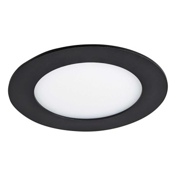 LED įleidžiamas lubinis šviestuvas VEGA LED/6W/230V 2900/3900/5800K diametras 12,5 cm juoda